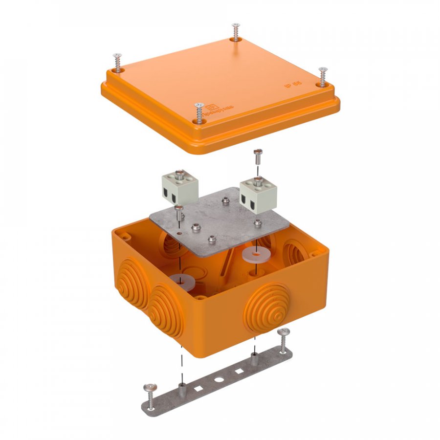 Коробка 100х100х50 40-0300-FR6.0-4 Е15-Е120  огнестойкая для о/п Промрукав